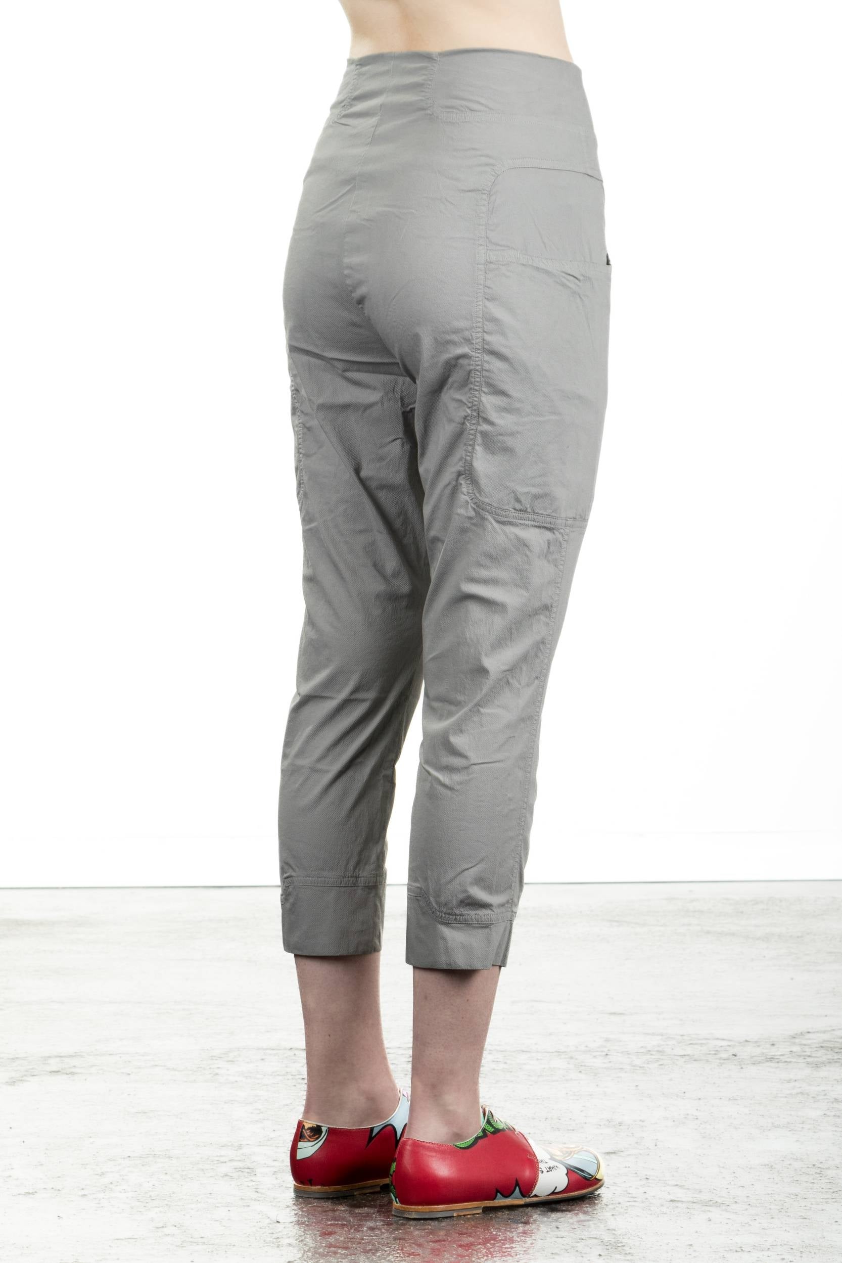 Rundholz Dip Damen Stretchhose grau