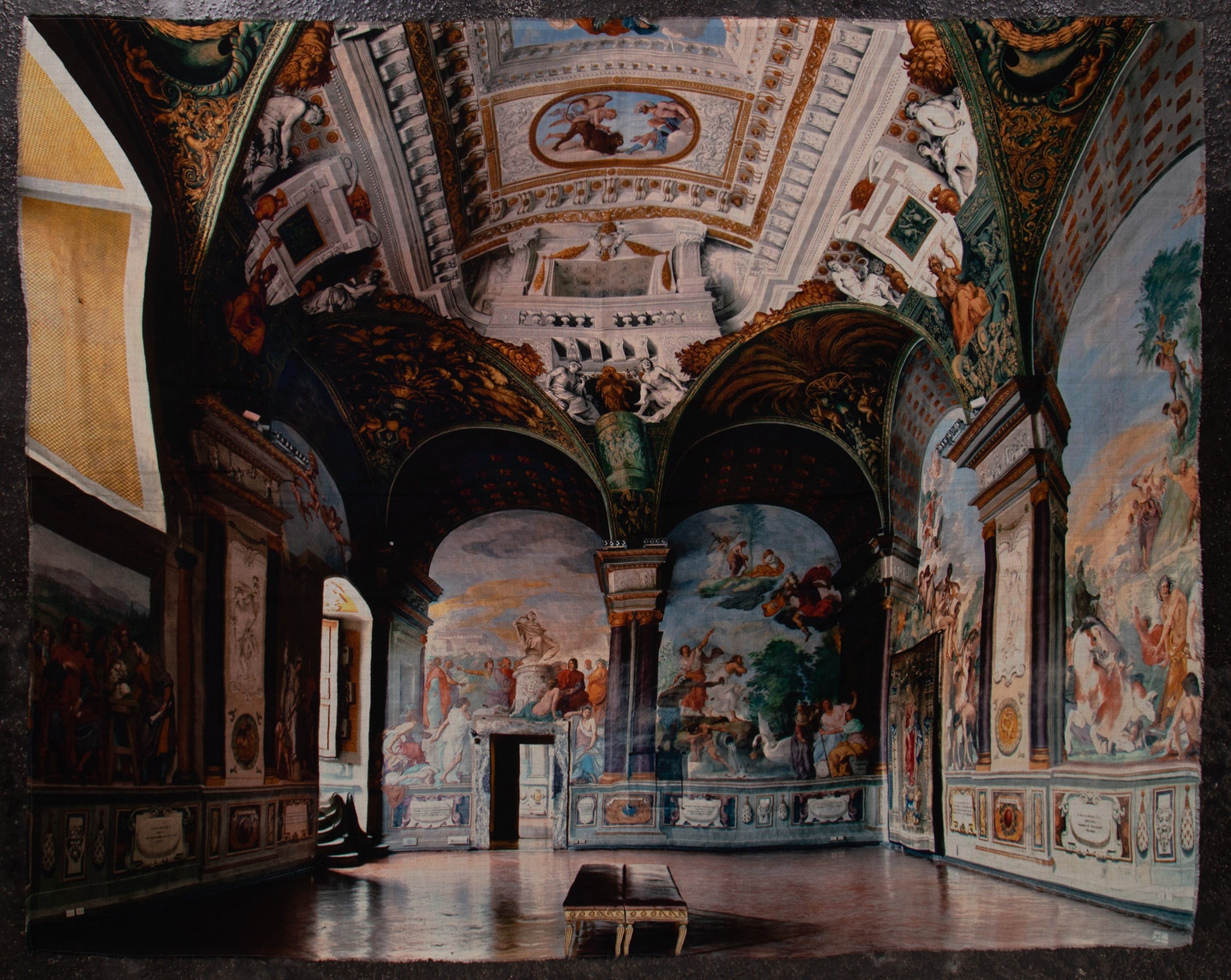 Faliero Sarti Schal Print "Museo Degli Argenti" multicolour
