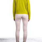 Suzusan Damen Kaschmir Pullover gelb rose´