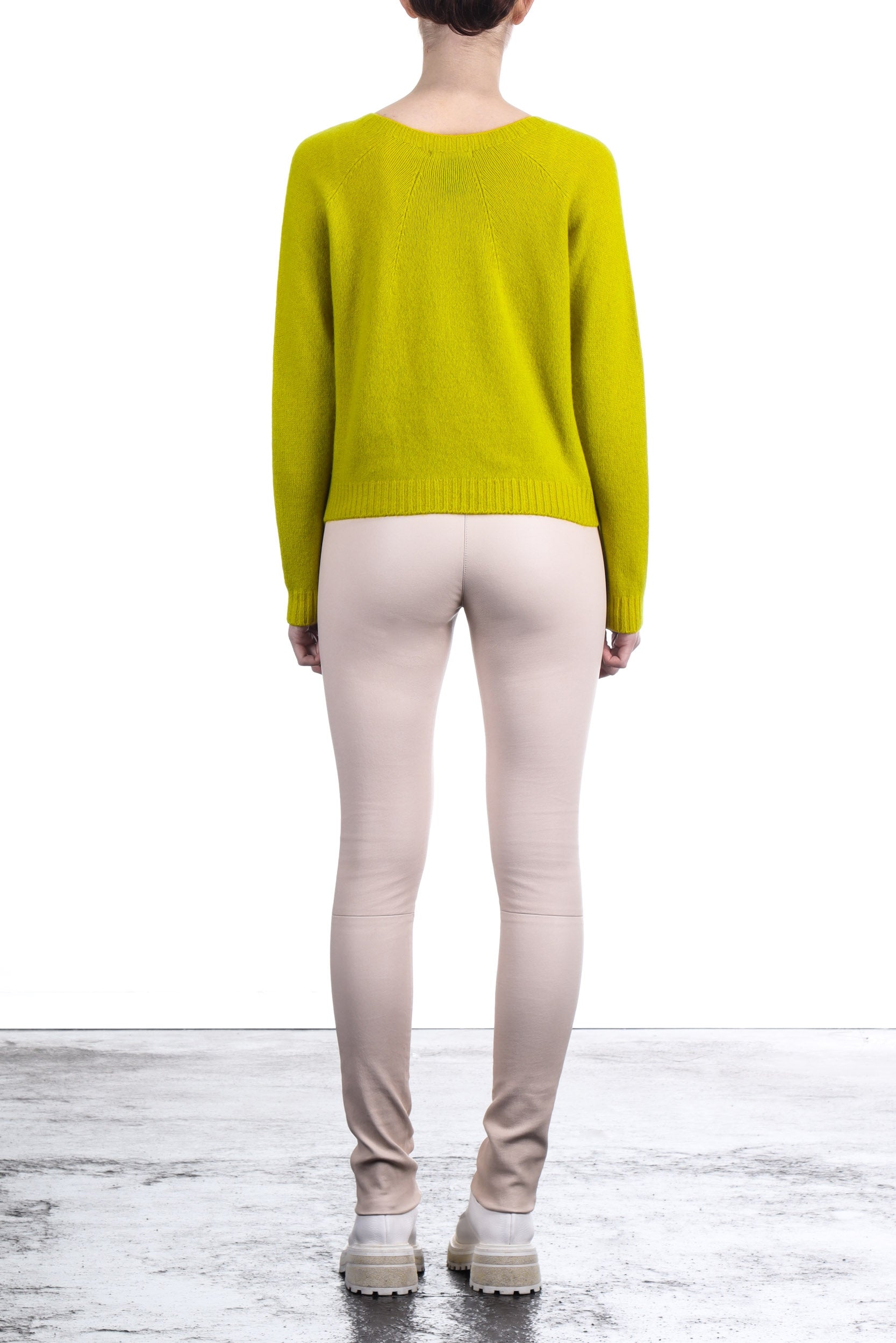 Suzusan Damen Kaschmir Pullover gelb rose´