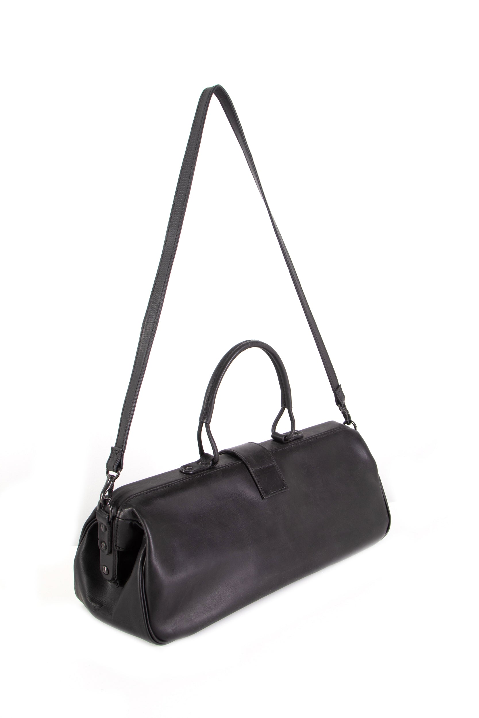 Yohji Yamamoto Damen Leder Handtasche schwarz