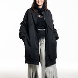 Yohji Yamamoto Damen Avantgarde Parka schwarz