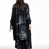 Y's Yohji Yamamoto Damen Longbluse schwarz-blau