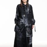 Y's Yohji Yamamoto Damen Hose weit schwarz-blau