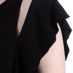Y´s Yohji Yamamoto Damen Asymmetrisches Kleid schwarz
