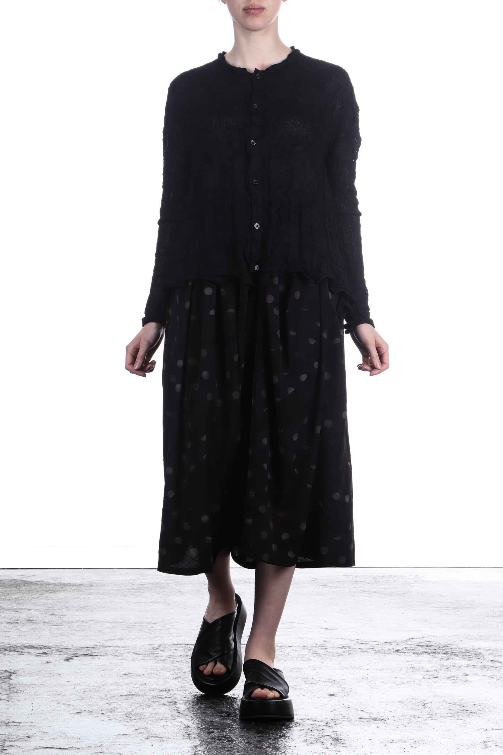 Y's Yohji Yamamoto Damen Cardigan im gestrickten Design schwarz