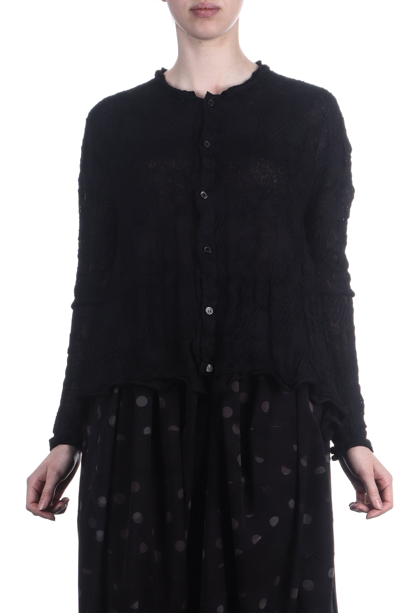 Y's Yohji Yamamoto Damen Cardigan im gestrickten Design schwarz